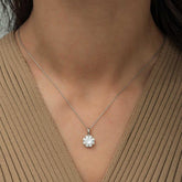 Silver Flower Necklace